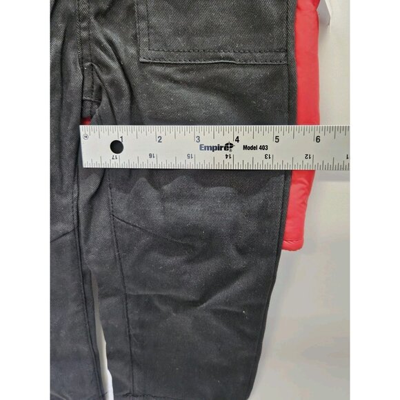 DKNY‎  Size 18M Set Of 3, Red Vest/ Black Pants/ Red Plaid Button Up Long Sleeve - Picture 9 of 15